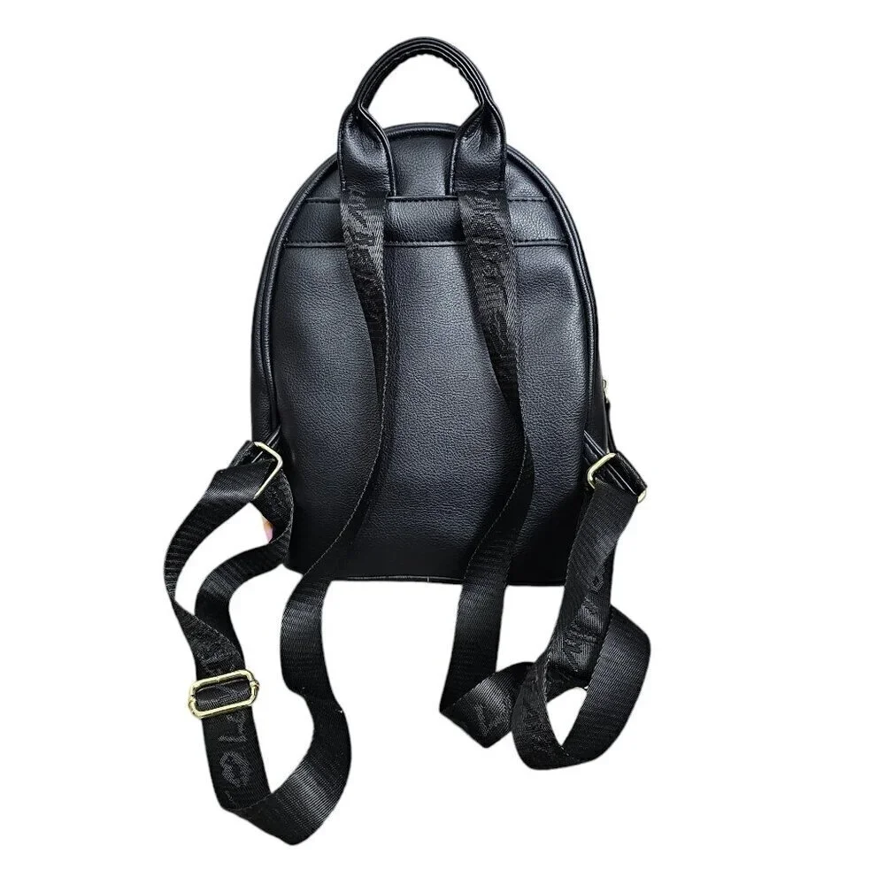 Betsey Johnson Rainbow & Heart Black Backpack